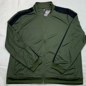 ID Ideology Men’s Regular Fit Knit Jacket Dark Green 3XL